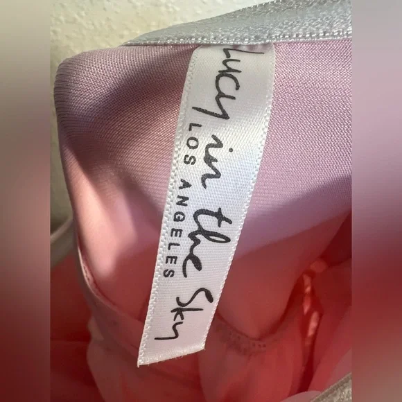 Lucy in the Sky strapless tulle babydoll mini dress - Picture 4 of 5